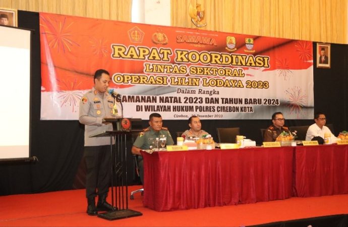 Polres Cirebon Kota Gelar Rakor Lintas Sektoral Jelang Nataru
