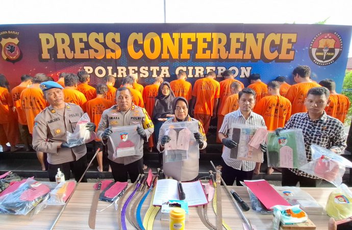 Selama Juni – Juli 2024, Satreskrim Polresta Cirebon Ungkap 14 Kasus Kejahatan