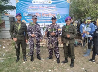 Peringati Hari Jadi Cirebon ke-597, Lanal Cirebon Lakukan Penanaman Mangrove