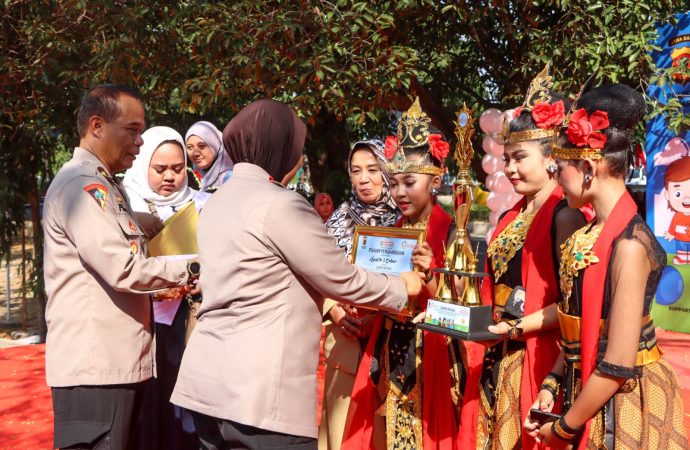 Polresta Cirebon Gandeng KPAID Gelar Lomba Tari Hari Anak Nasional 2024