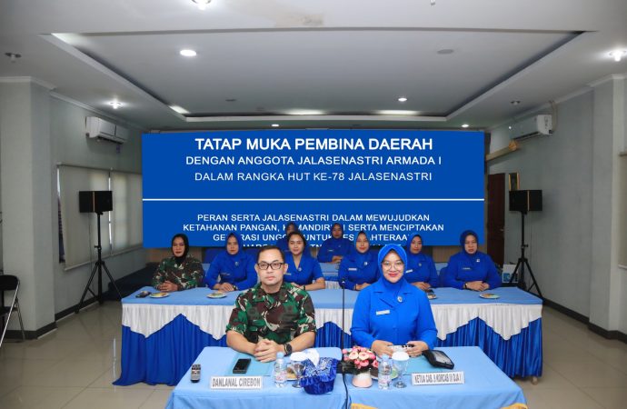 HUT ke-78 Jalasenastri Danlanal Cirebon Ikuti Vicon bersama Pangkoarmada I