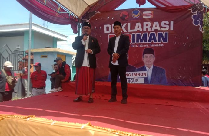 Ber-IMAN, Imron Rosyadi – Agus Kurniawan Budiman, Deklarasi untuk Pilkada 2024