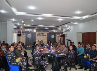 Danlanal Cirebon Jelang HUT AL Pimpin Rakor bersama Forkopimda
