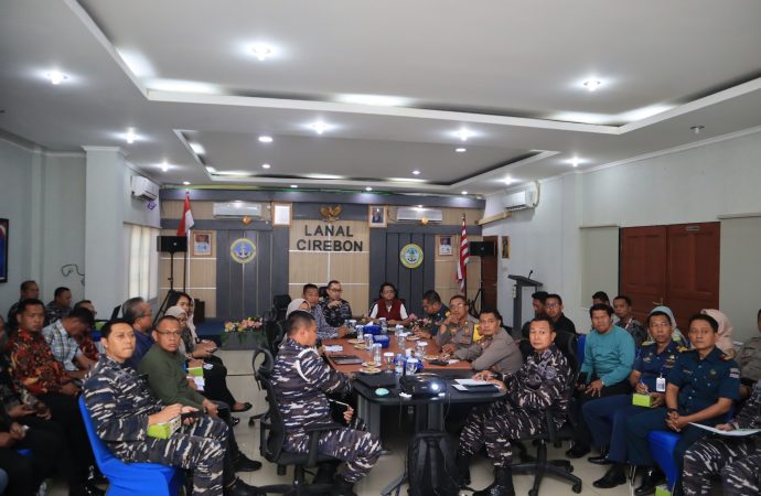 Danlanal Cirebon Jelang HUT AL Pimpin Rakor bersama Forkopimda