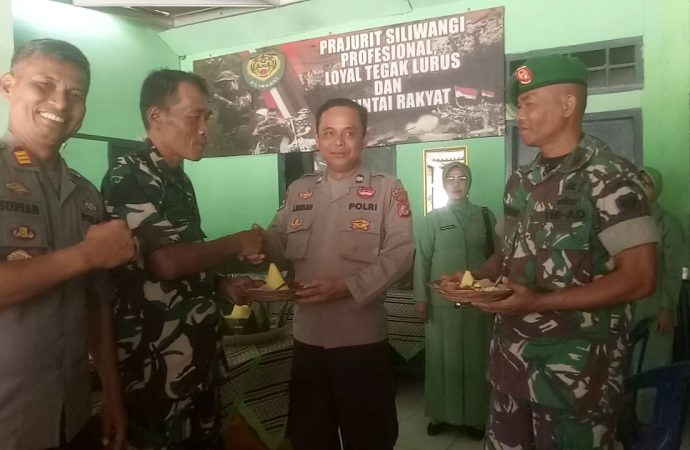 Koramil 1225 Cipatujah Giat Laksanakan Tasyakuran Di HUT TNI Yang Ke 79.