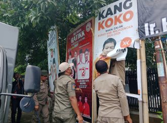 KPU, Bawaslu Dan Pemkab Majalengka Lakukan Penertiban dan Pembersihan APK