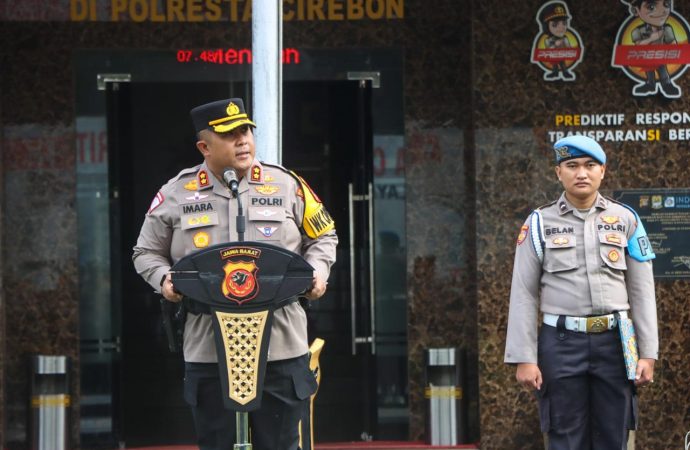 Apel Pagi, Waka Polresta Cirebon Beri Arahan Kesiapsiagaan Tugas Polisi