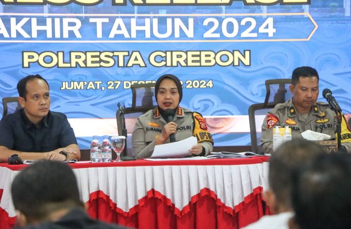 Kasus  Pidana di Wilayah Hukum Polresta Cirebon Selama 2024 Berkurang Signifikan