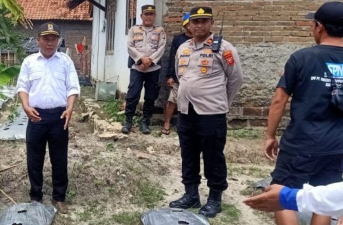 Kapolsek Klangenan, Diding Dampingi Distan Gelar Demplot
