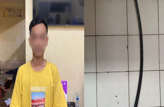 Tim Macan Kumbang 852 Polresta Cirebon Amankan Dua Pemuda Membawa Sajam