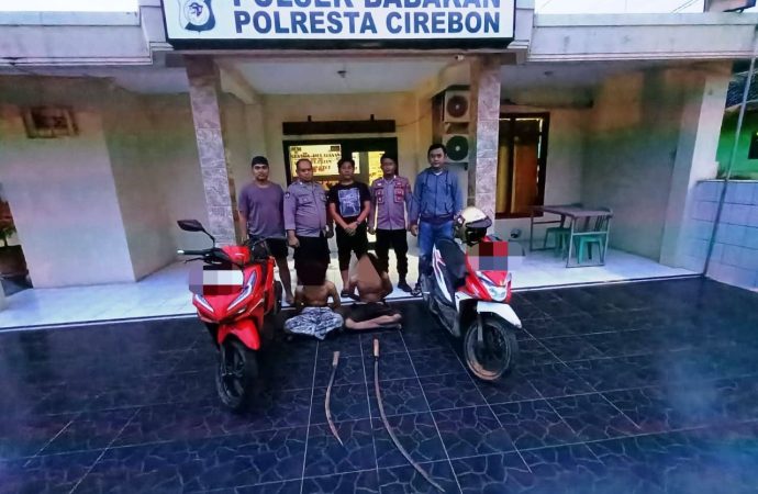Polsek Babakan Polresta Cirebon Amankan 2 Pelaku Diduga Akan Tawuran