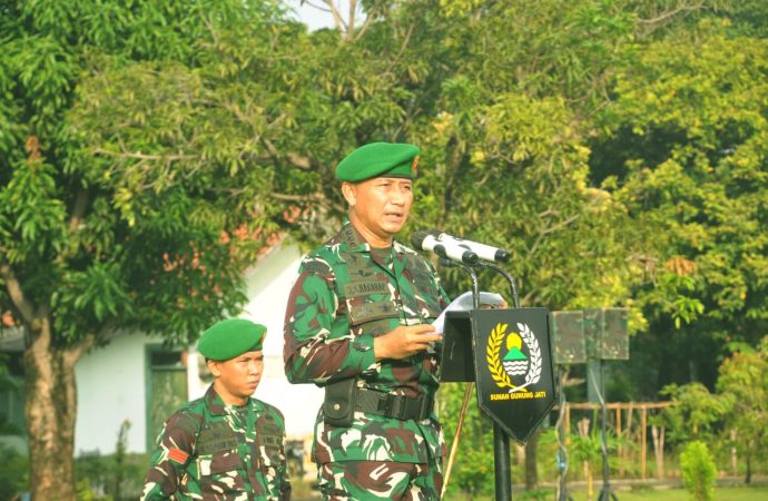 Pengibaran Bendera Merah Putih Tiap Tanggal 17 Dipimpin Danrem