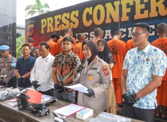 Polresta Cirebon Ungkap 7 Kasus Tindak Pidana, Amankan 9 Tersangka