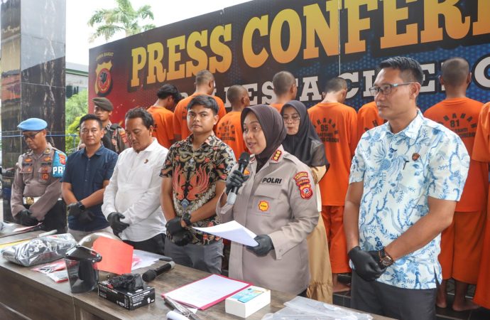 Polresta Cirebon Ungkap 7 Kasus Tindak Pidana, Amankan 9 Tersangka