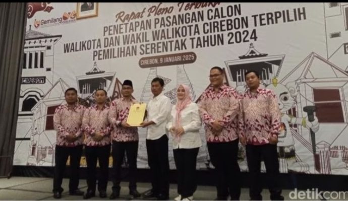 KPU Kota Cirebon Laksanakan Penetapan Hasil Pilkada Serentak Kora Cirebon