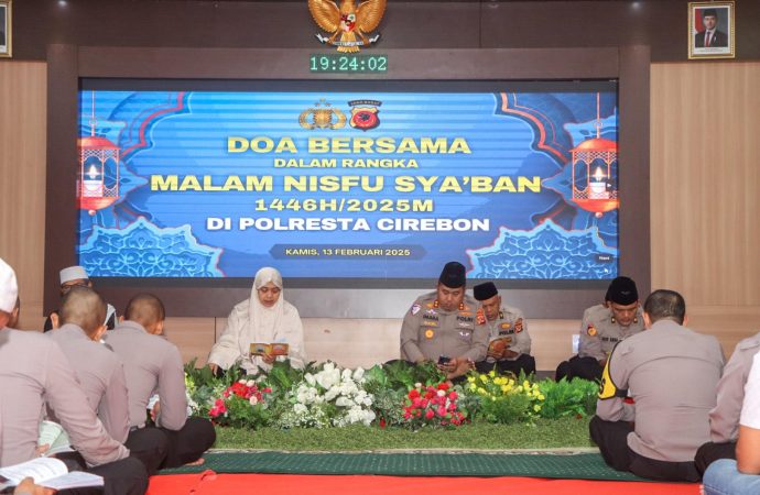 Polresta Cirebon Gelar Doa Bersama dalam Rangka Malam Nisfu Sya’ban 1446H/2025M