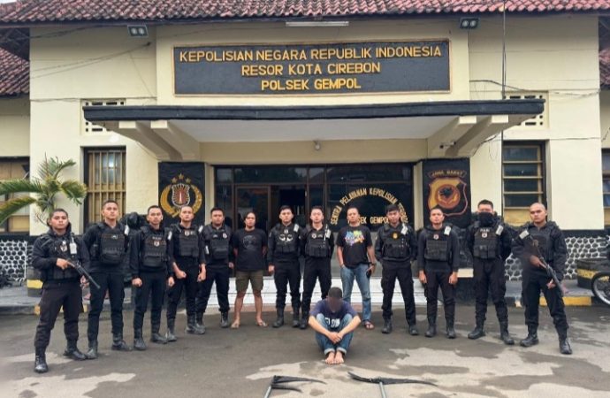 Raimas Macan Kumbang 852 Polresta Cirebon Gagalkan Tawuran di Kecamatan Palimanan