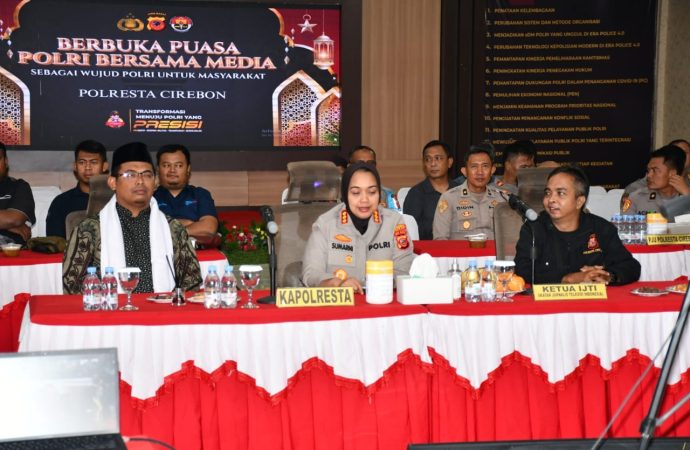 Polresta Cirebon Ikuti Zoom Meeting Pembagian Takjil dan Buka Puasa Bersama Kapolri