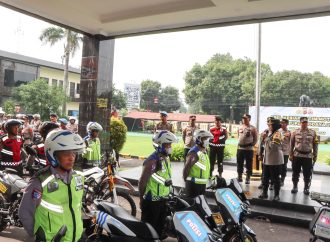 Polresta Cirebon Gelar Apel Kesiapan Tim Motoris Ops Ketupat Lodaya 2025