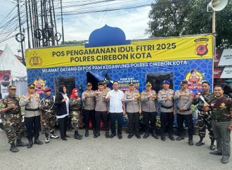 Waka Polres Cirebon Kota Kunjungi Pos Pam Idul Fitri Th. 2025 di Kedawung