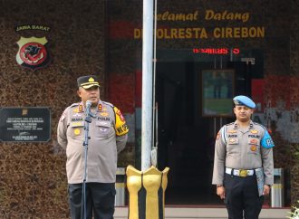 Wakapolresta Cirebon Pimpin Apel Kesiapan Pengamanan Malam Takbir Idul Fitri 1446 H