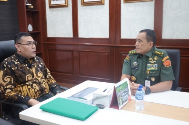 Sekjen Kemhan dan Wakil Menteri ATR/BPN Bahas Sinergi Pengelolaan Aset Negara