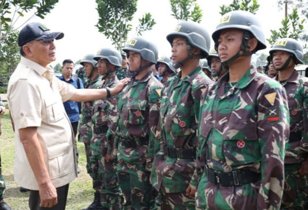 Menhan Sjafrie Tinjau Kesiapan Pendidikan di Rindam III/Siliwangi