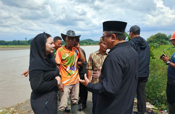 Pemkab.Brebes Segera Tangani Tanggul Sungai Pemali di Desa Kebandungan