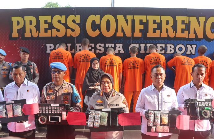 Polresta Cirebon Ungkap 7 Kasus Narkoba Selama April 2025, 9 Tersangka Diamankan