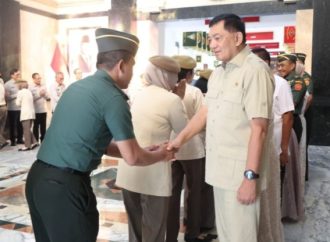 Kemhan Gelar Apel Luar Biasa dan Halalbihalal