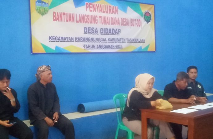 Pemdes Cidadap Karangnunggal Salurkan BLT DD TA 2025.