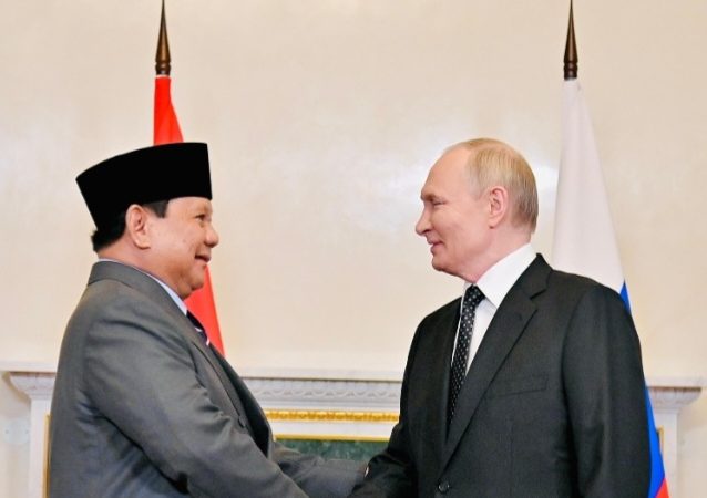 Menhan Sjafrie Dampingi Presiden Prabowo Laksanakan  Pertemuan Bilateral dengan Presiden Vladimir Putin