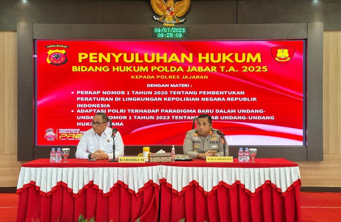 Polresta Cirebon Ikuti Penyuluhan Hukum dari Tim Bidang Hukum Polda Jabar