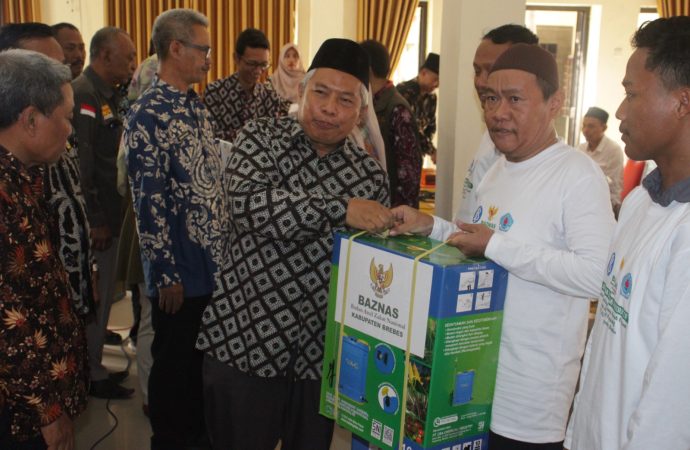 Dukung Pertanian, Baznas Brebes Saluran Bantuan Bamer Organik