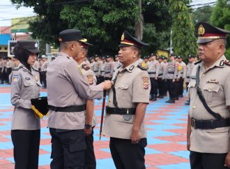 Kapolres Majalengka Pimpin Upacara Sertijab Kapolsek Talaga, Kapolsek Malausma dan Kasi Humas