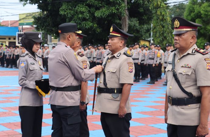 Kapolres Majalengka Pimpin Upacara Sertijab Kapolsek Talaga, Kapolsek Malausma dan Kasi Humas