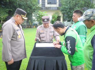 Polresta Cirebon Sinergiskan Ojek Pangkalan, Ojek Online dan Nelayan Kamtibmas