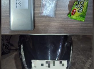 Pengedar Diglandang ke Mapolresta Cirebon bersama BB 5,25 gram Sabu