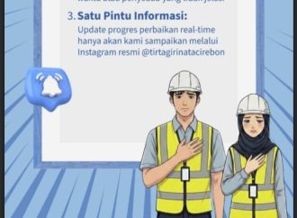 Perumda Tirta Giri Nata Perbaiki Kebocoran Piva Transmisi dan Mohon Maaf 