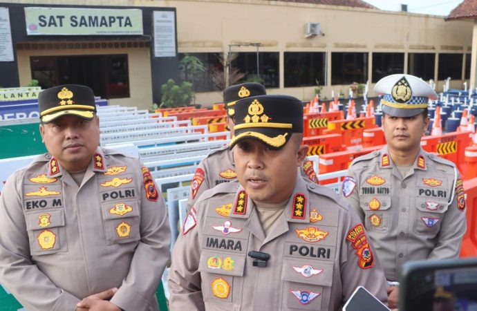 Dalam Rangka Operasi Ketupat Lodaya 2026, Polresta Cirebon Cek Kesiapan Sarpras