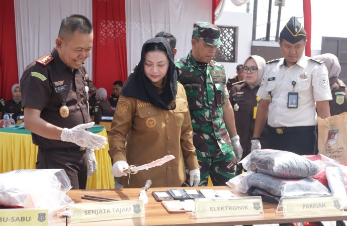 Kejaksaan, Forkopimda Brebes Laksanakan Pemusnahan Barang Bukti 33 Perkara