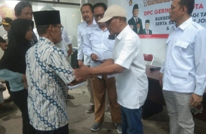 Buka Puasa Bareng DPC Partai Gerindera dengan Masyarakat Berlangsung Meriah 