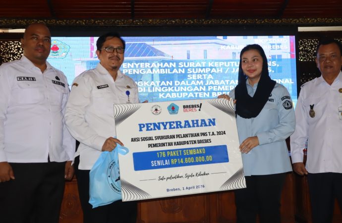 Usai Dilantik, 156 ASN  Brebes langsung Salurkan Bantuan untuk Warga Sridadi