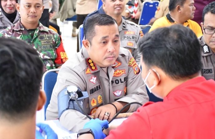 Sinergi Kemanusiaan, Polresta Cirebon Gelar Donor Darah HUT Bhayangkara