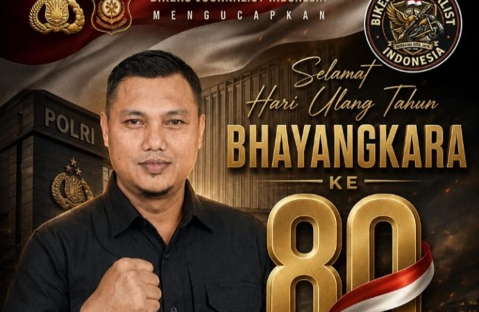 Leader Bikers Journalist Indonesia, Arif Yolando: HUT Bhayangkara ke-80 Polri Melindungi Masyarakat
