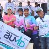 Semarak HUT RI ke-81, BUMD Brebes Gowes Bareng dan Bagi Sembako