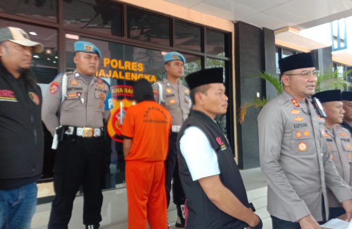 Polres Majalengka Tangkap Pelaku Pencurian Motor Di Kolam Renang