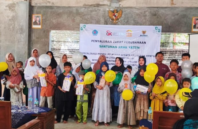 Peduli Yatim dan Ekonomi Keluarga, MBK Ventura Gandeng OJK Edukasi Warga